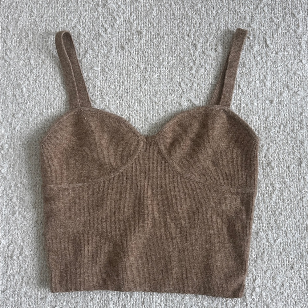 Wilfred Sicily sweater top in taupe/tan size small